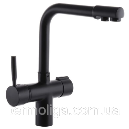 Змішувач для кухні з виходом для питної води HB HANS 021 BLACK, фото 1