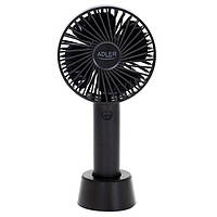 Вентилятор ручний акумуляторний USB Adler AD 7331b Black S