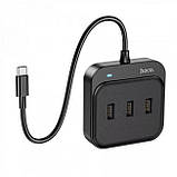 USB HUB розгалужувач 4 в 1 HOCO Easy HB31 USB (SH019914), фото 2