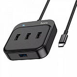 USB HUB розгалужувач 4 в 1 HOCO Easy HB31 USB (SH019914), фото 3