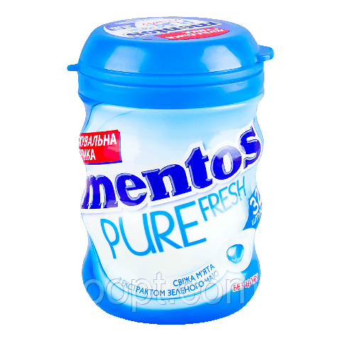 Жувальна гумка Mentos Pure fresh «Свіжа м'ята» - 56 г, фото 1