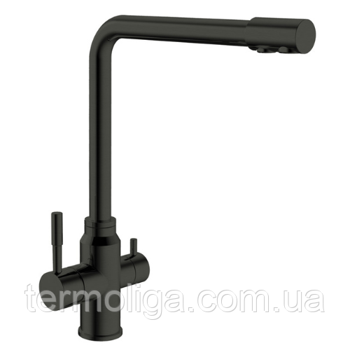 Змішувач для кухні з виходом для питної води MX SUS-021 BLACK, фото 1