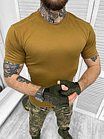 Тактическая футболка потоотводящая койот Футболка военная влагоотводящая койот