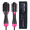 Фен Щітка гребінець 3в1 One step Hair Dryer 1000 Вт 3 режими випрямляч для укладання волосся стайлер з функцією іонізації, фото 3