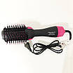 Фен Щітка гребінець 3в1 One step Hair Dryer 1000 Вт 3 режими випрямляч для укладання волосся стайлер з функцією іонізації, фото 11