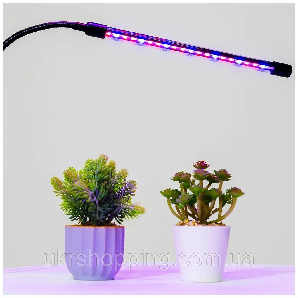 Лампа для растений двойная LED Plant Grow Light, фитолампа для рассады гибкая - подсветка для цветов (SH) - фото 3 - id-p1854892658