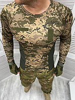 Тактическая футболка с рукавом Рашгард тактический военный Тактический реглан кулмакс L