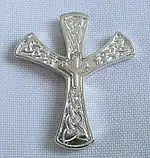 Руна Альгиз (Algiz) з в'яззю з чорнінням (без чорніння) скандинавський оберіг із срібла 925й проби, фото 2