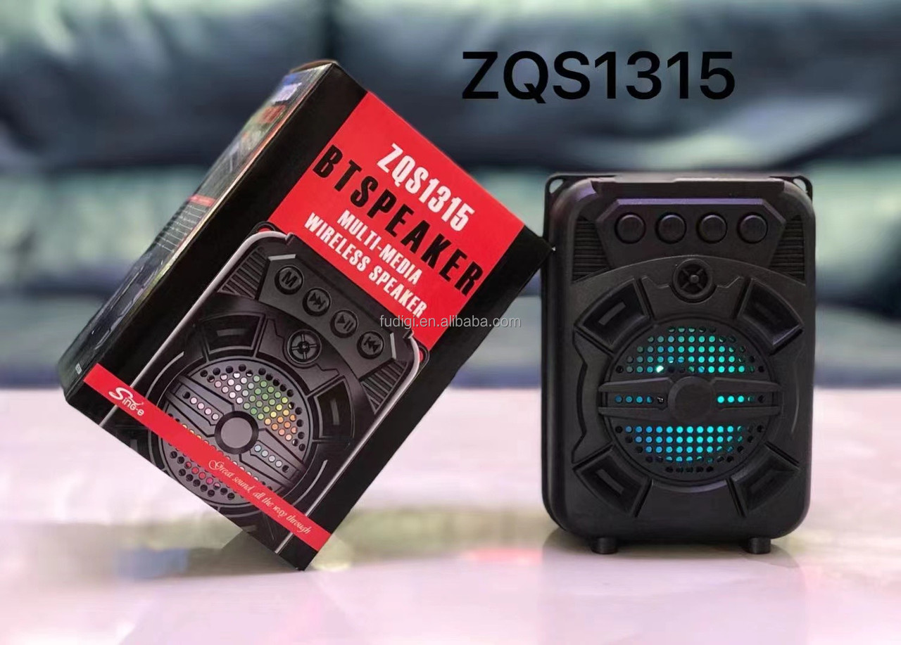 Портативна bluetooth колонка ZQS-1315 Multi Media Speaker LED 8W