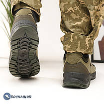 Чоловічі тактичні літні кросівки кольору хакі, фото 2