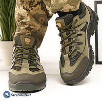 Чоловічі тактичні літні кросівки кольору хакі, фото 5