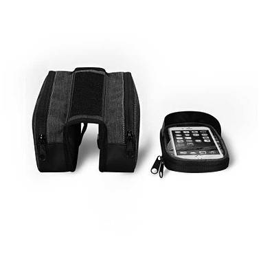 Велосумка під смартфон Sahoo 122007 Top Tube Bag 1,5л Grey, фото 3
