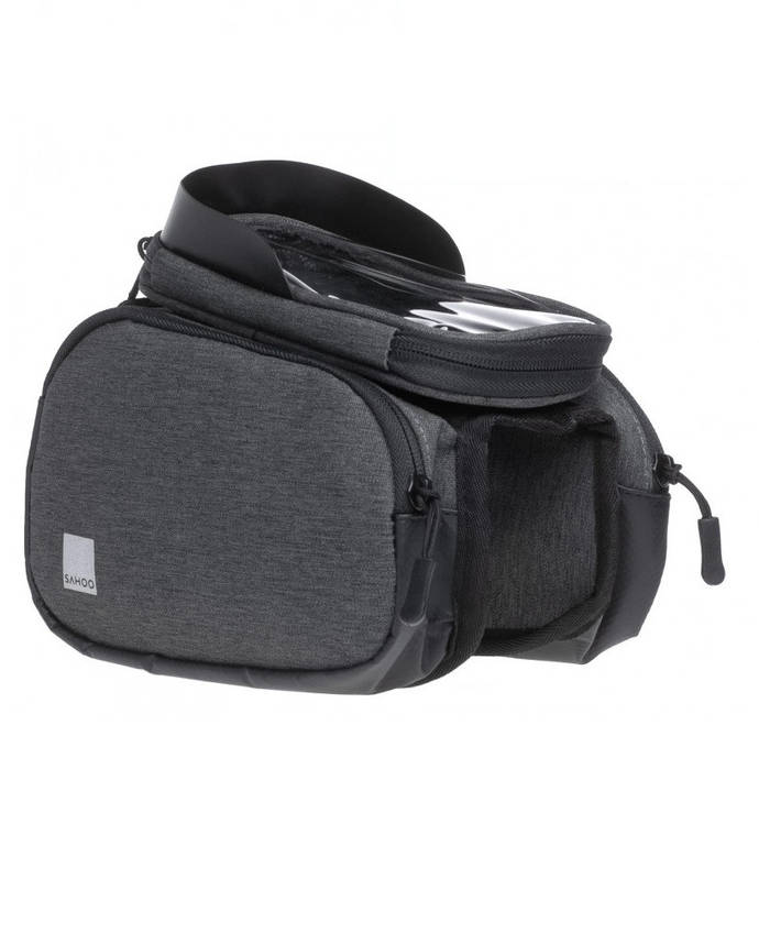 Велосумка під смартфон Sahoo 122007 Top Tube Bag 1,5л Grey, фото 1