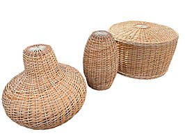 Люстра плетена в колибу або альтанку  ⁇  люстри плетені з лози   ⁇  торшери абажури бра