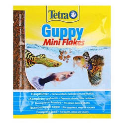 Tetra (Тетра) Guppy Mini Flakes корм у вигляді міні-пластівців для гуппі та пецилій 12 г