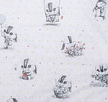 Постільна білизна для малюків у ліжечко поплін Зайченята, фото 6