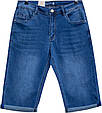 Шорти бриджі чоловічі джинсові світло-синього кольору LS, фото 3