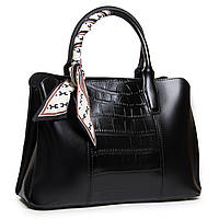 Женская кожаная сумка 46-9382 black. Купить женские сумки оптом и в розницу из натуральной кожи в Украине