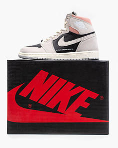 Кросівки жіночі сірі Nike Air Jordan 1 Retro High (04847)