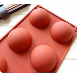 Форма силіконова Напівсфери середні, фото 3