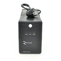 ИБП Ritar RTP650L-U (390W) Proxima-L, LED, AVR, 2st, USB, 2xSCHUKO socket, 1x12V7Ah, plastik Case ( 340 x 140