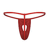 Стринги чоловічі еротичні відкриті M червоні (OTK-redM), фото 3