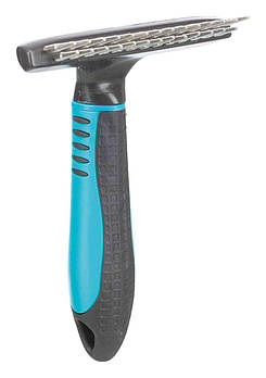 Гребінець-граблі для тварин з коротким і довгим зубом Trixie 10*15 см