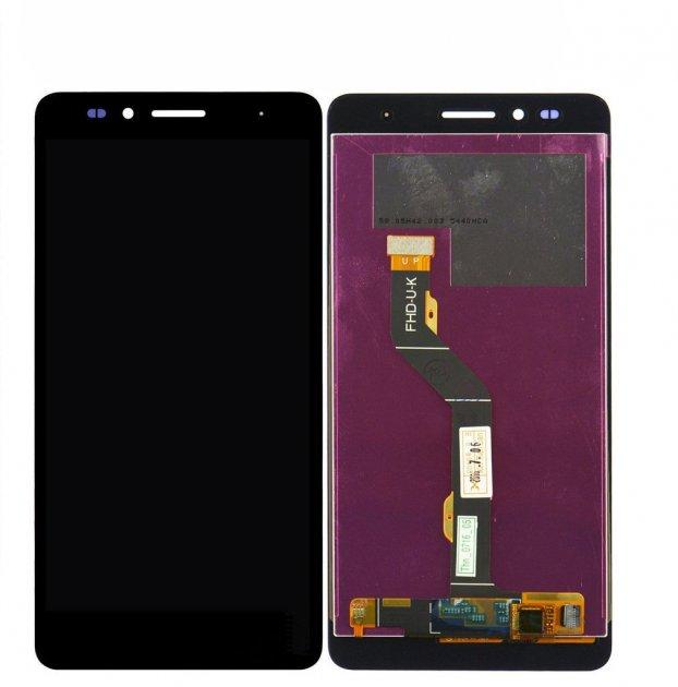 Дисплей (LCD) Huawei Honor 5X (KIW-L21), X5, GR5 (2016) із сенсором чорний + рамка, фото 1