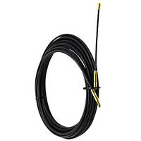 Протяжка кабеля d=4мм 15м нейлон Lemanso LMK208 черная