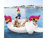 Надувний пліт для компанії Єдиноріг Intex 57266 (503-335-173см, вбудований.холодильник) | Надувна платформа, фото 5