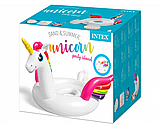 Надувний пліт для компанії Єдиноріг Intex 57296 (429-302-152см, 2 ручки, 4 підсклянники) | Надувна платформа, фото 6