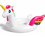 Надувний пліт для компанії Єдиноріг Intex 57296 (429-302-152см, 2 ручки, 4 підсклянники) | Надувна платформа, фото 7