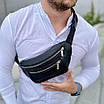 Бананка з натуральної шкіри. Відмінна якість сумки на пояс. Модель: 74132, фото 9