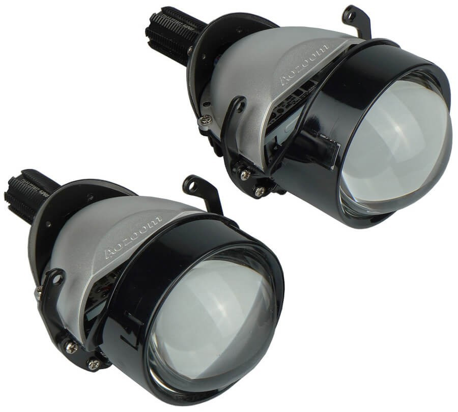 Комплект Bi-LED линз AMS Bi-LED Z1 2.5" F/R 35w 5500K (пара) - фото 2 - id-p1854932278