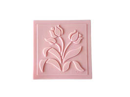 Штамп кондитерский силиконовый "Тюльпаны" 7 х 7 cm.