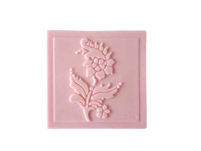Штамп кондитерский силиконовый "Квіточка з гілочкою"" 6,5 x 6,5 cm.