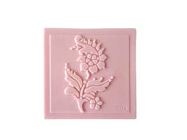 Штамп кондитерский силиконовый "Квіточка з гілочкою"" 6,5 x 6,5 cm.