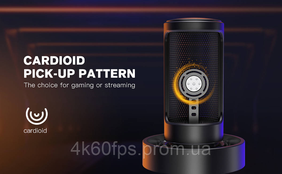 Купити Fifine AmpliGame A8 USB мікрофон з RGB підсвічуванням, поп ...