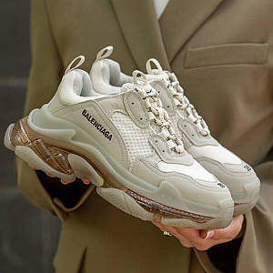 Жіночі Кросівки Balenciaga Triple-S Beige 37-38-40