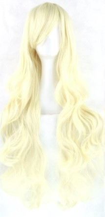 Перука RS блондинки хвиляста довга 80см з довгим чубчиком Блонд