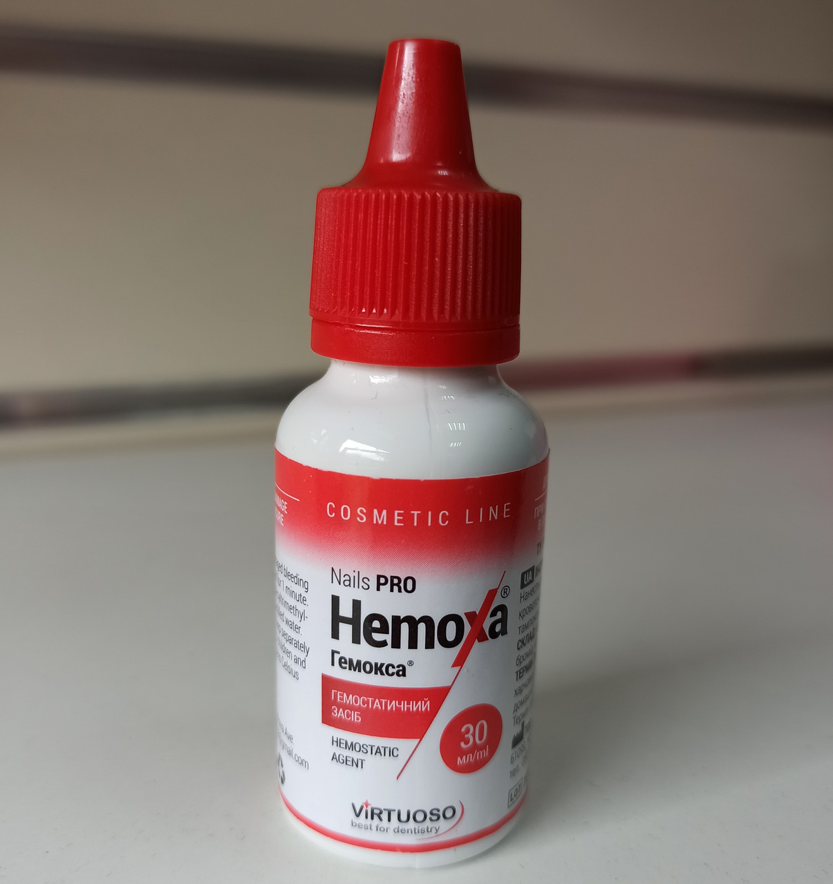 Гемокса 30 мл кровостонувальна рідина Hemoxa Nails pro Virtuos