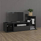 Стильна тумба під телевізор з полицями та великою висувною скринькою Тумби для підлоги ТБ з Ламінованого ДСП, фото 8