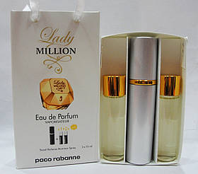 Парфуми набір для жінок Paco Rabanne Lady Million (пакоckарен леді мільйон)45 мл