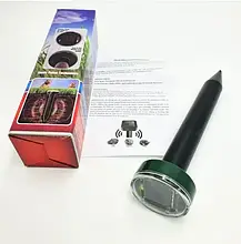 Відлякувач гризунів і кротів, Відлякувач комах акумуляторний на сонячній батареї ультразвукової, фото 4