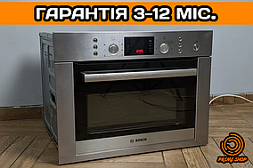 Духова шафа BOSCH 45x60см вбудована духовка 2в1 з мікрохвильовкою гриль + конвекція функція НВЧ б\у ЄВРОПА