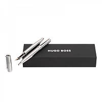 Набор Hugo Boss Label Chrome (шариковая ручка и перьевая ручка) HSH2092B+HSH2094B