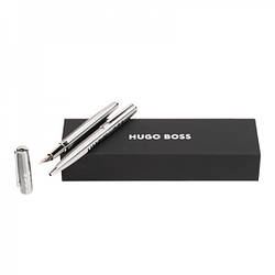 Набір Hugo Boss Label Chrome (кулькова ручка та перова ручка) HSH2092B+HSH2094B