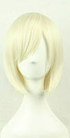 Перука блондинки каре c подовженим чубчиком Русявий 32 см