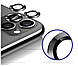 Захисне скло на камеру 2шт CDK для Apple iPhone 11 Pro Max | Lens Metal Ring Eagle Eye (015724) (black), фото 5