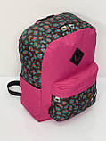 Рюкзак (ручна поклажа) тканина рожевий 40x30x20см/24л/0.5кг/Fly 777, фото 3